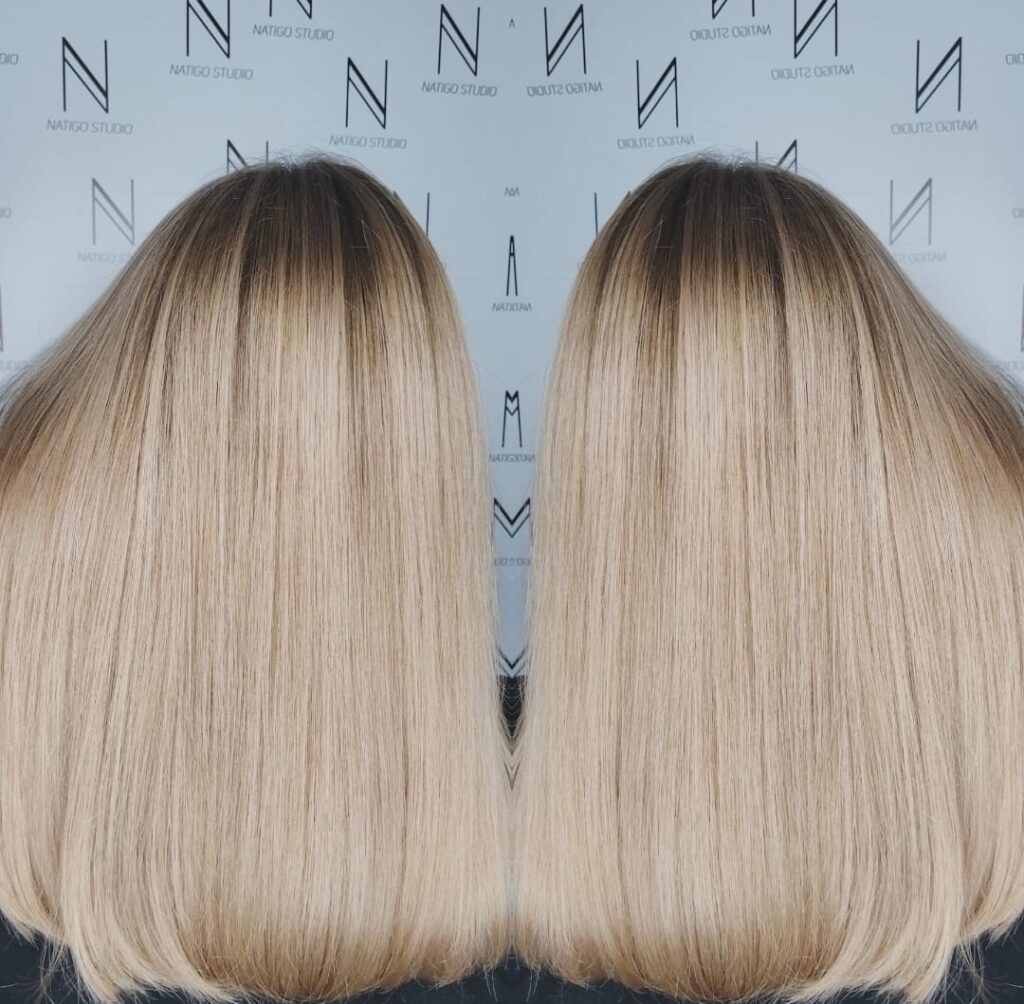 piękne blondy na ratajach w poznaniu, fryzjer natigo studio 