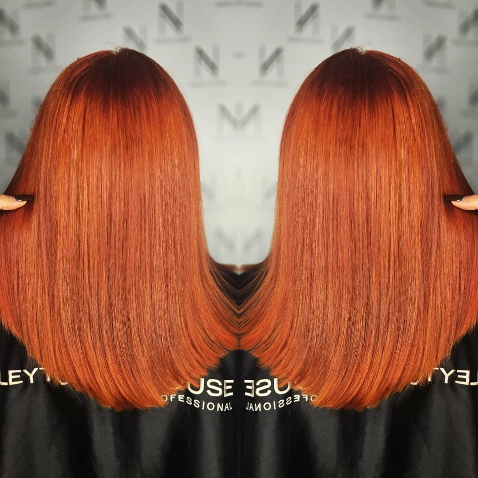 piękna koloryzacja włosów w natigo studio na ratajach