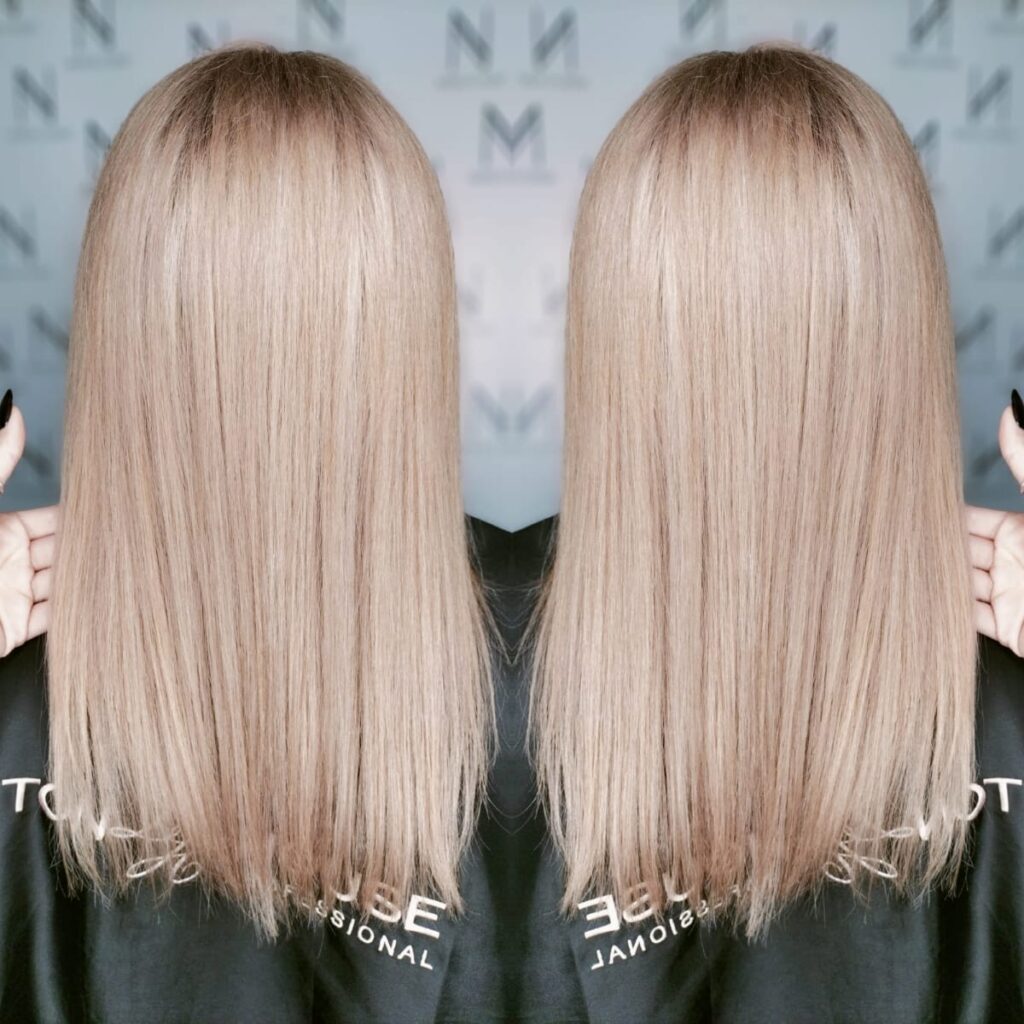 piękne wlosy blond na ratajach w poznaniu u fryzjera natigo studio