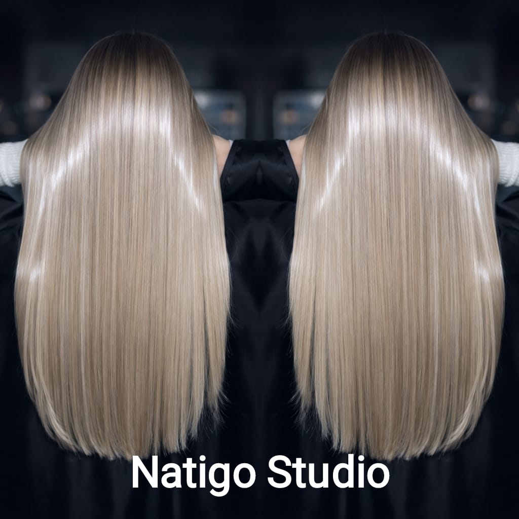 Natigo Studio Poznań Rataje fryzjer od blond włosów