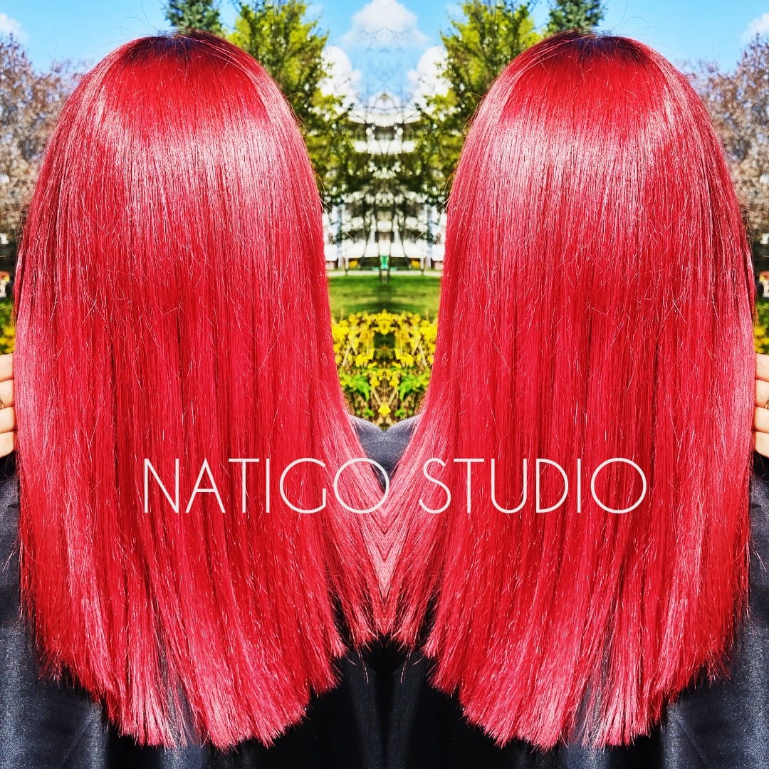 Metamorfoza koloru włosów Natigo Studio Poznań