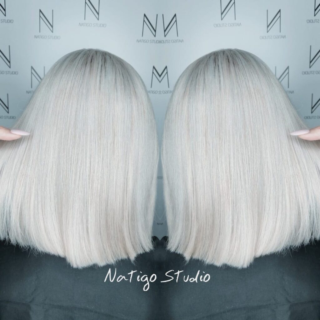 włosy blond w Poznaniu na Ratajach, fryzjerstwo profesjonalne Natigo Studio 