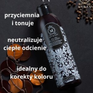 Maska koloryzująca Muran Haircare, Spicy Reflex Czarny Pieprz